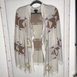 Aztec print cardigan